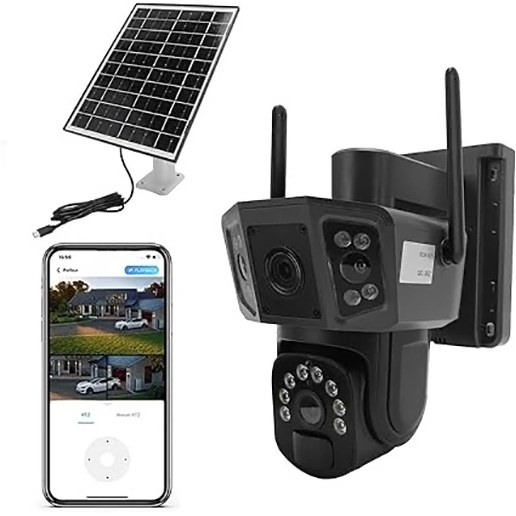 دوربین خورشیدی سیمکارتی V380 ظرفیت ۳ تصویر