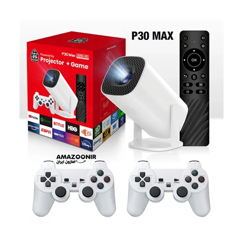ویدیو پروژکتورمدل p30MAX به همراه دسته بازی