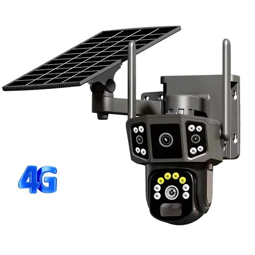 دوربین وایرلس مینی اسپید سولار سیمکارتی سه لنز v380