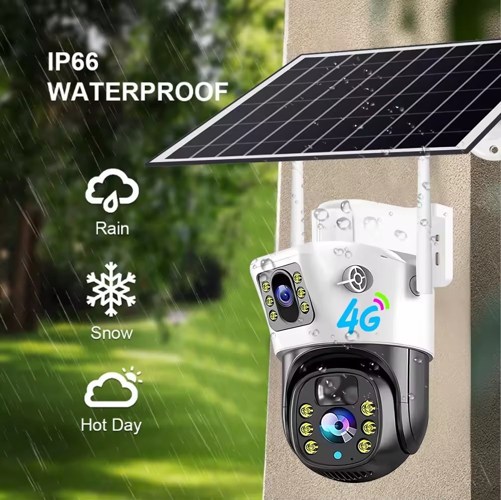 دوربین مینی اسپید دام خورشیدی سیمکارتی مدل VCS09 دو لنز